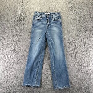 VERVET by Flying Monkey Mini Oliva Jeans Girls 14 Blue Denim Wide Leg Stretch